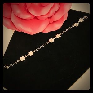 Sterling Silver Flower Bracelet